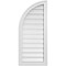 Ekena Millwork Quarter Round Top Left Surface Mount PVC Gable Vent w/ 2"W x 1-1/2"P Brickmould Frame, 16"W x 36"H GVPQL16X3602SF - alternate 1